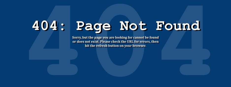 404: Page Not Found